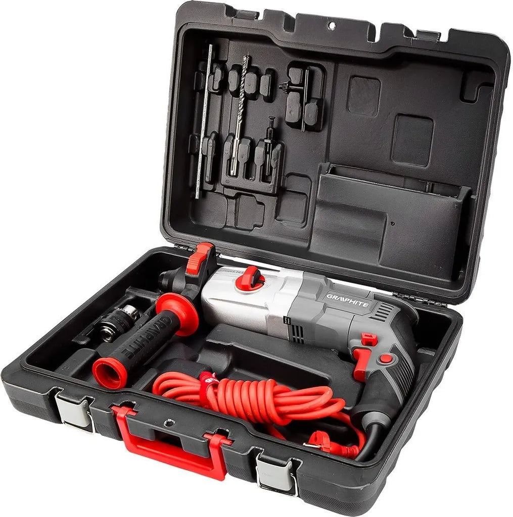 GRAPHITE TRAPANO A PERCUSSIONE SDS+ 710W, CON VALIGETTA