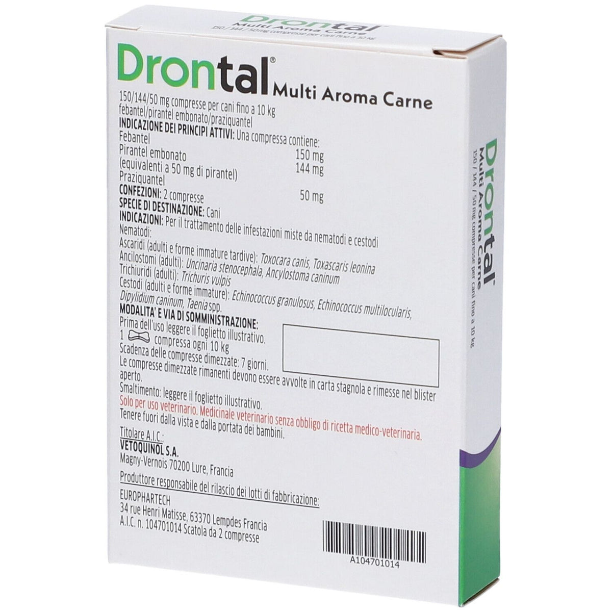 DRONTAL Cane fino a 10 kg