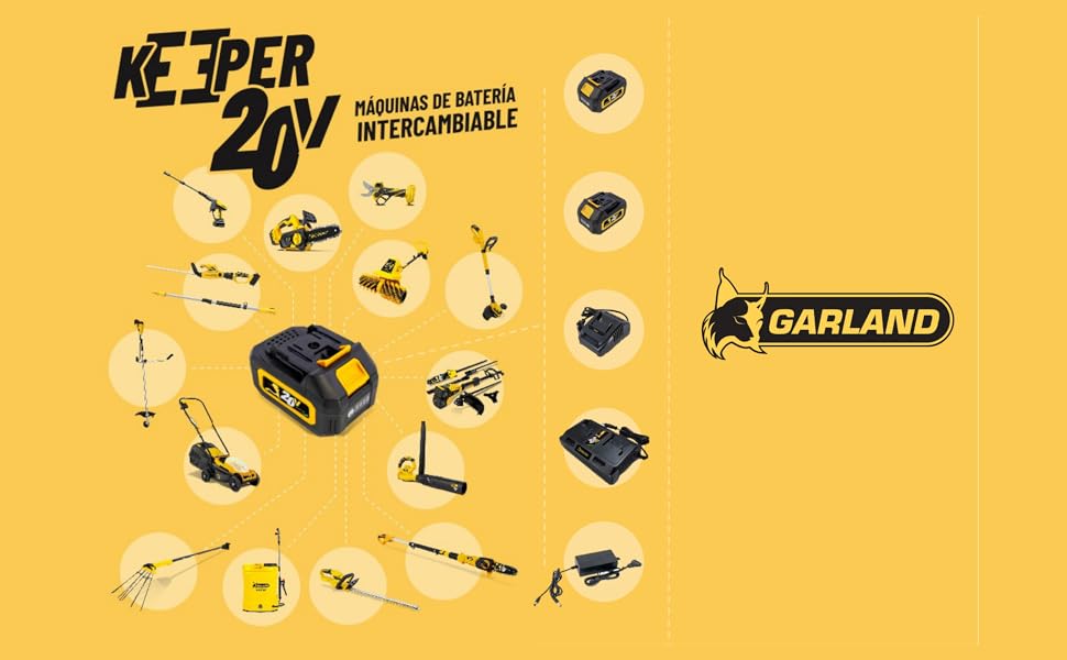 GARLAND BATTERIA KEEPER 20V 2AH