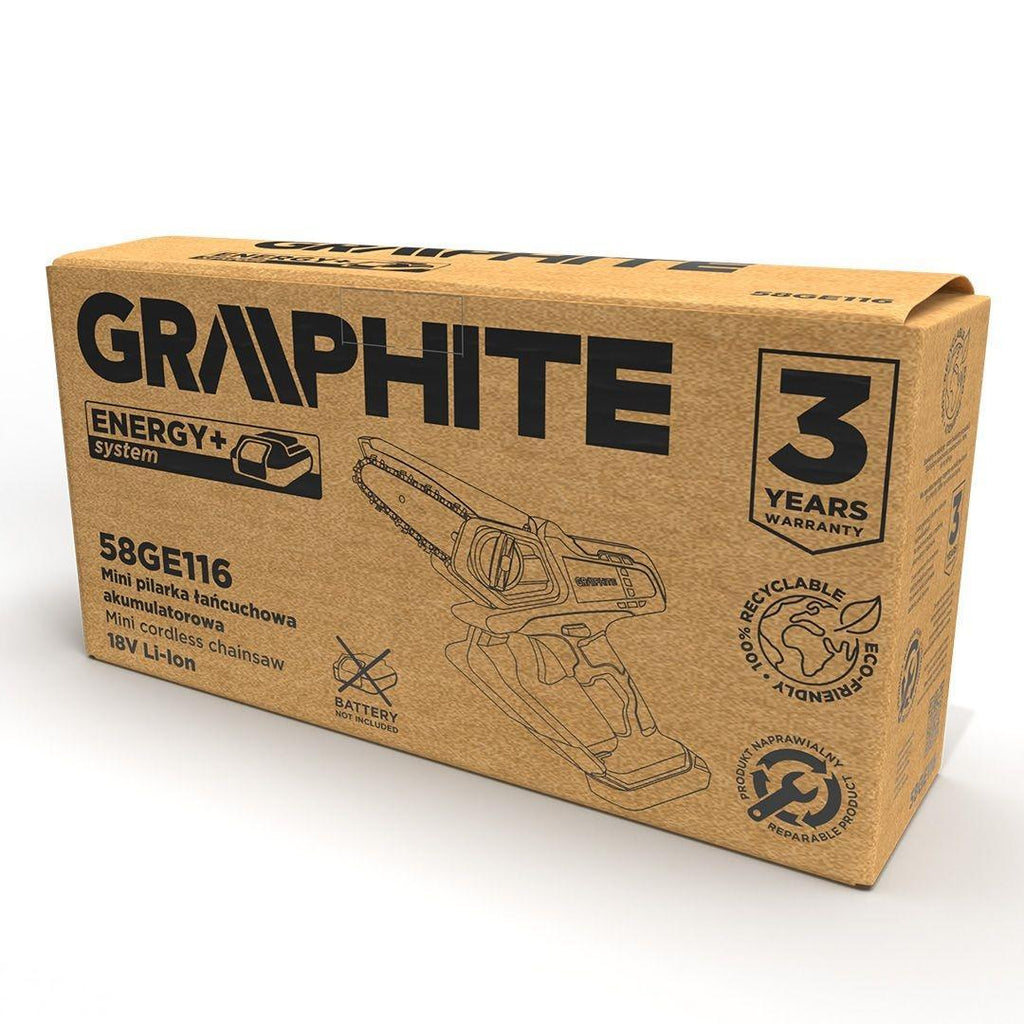 GRAPHITE MINI MOTOSEGA A BATTERIA ENERGY+
