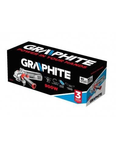 GRAPHITE SMERIGLIATRICE ANGOLARE 900W ELETRICA, DISCO 125X22.2